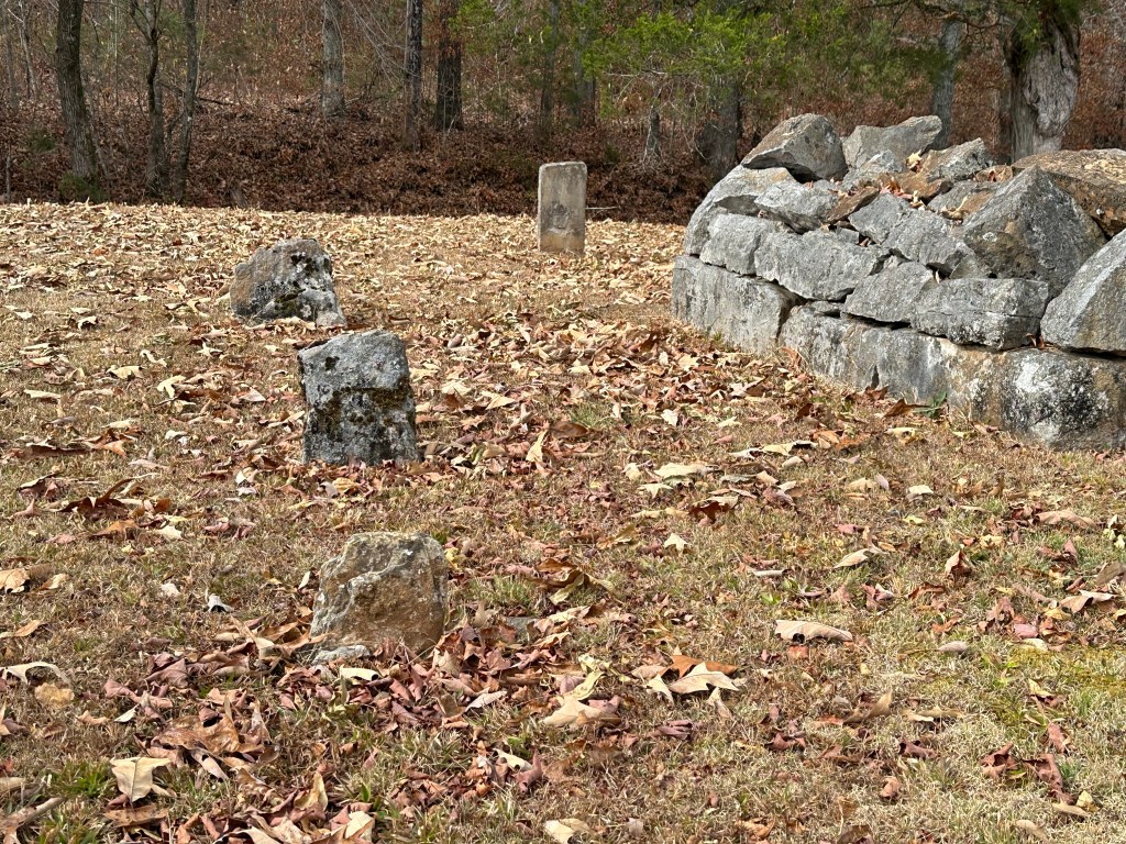 Graves at Historic Pope Cemetery in Dunlap, Tennessee. Picture by Happy Vegan Campers.