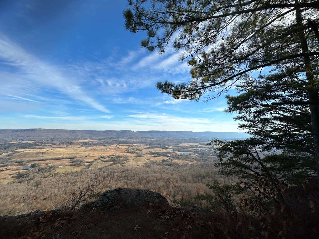 View from Yellow Cliff in Dunlap, Tennessee. Picture by Happy Vegan Campers.