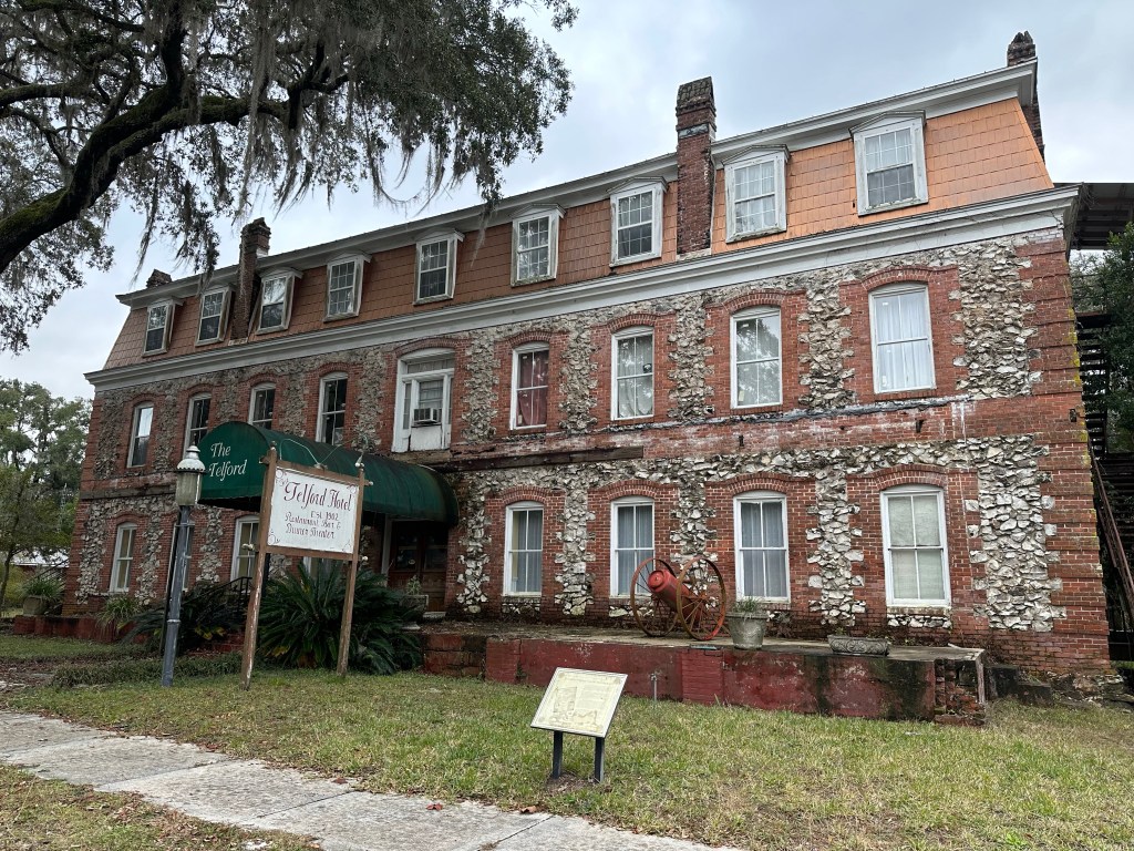 Telford Hotel in White Springs, Florida. Picture by Happy Vegan Campers.