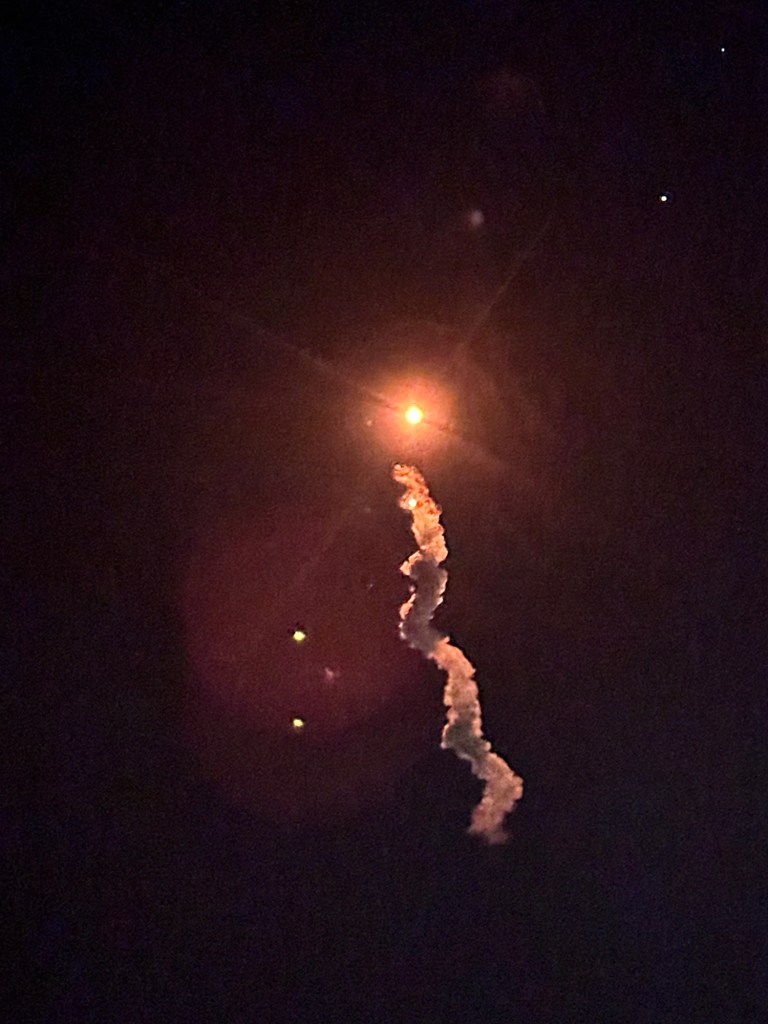 SpaceX Falcon Heavy launch at Kennedy Space Center on Merritt Island, Florida. Picture by Happy Vegan Campers.