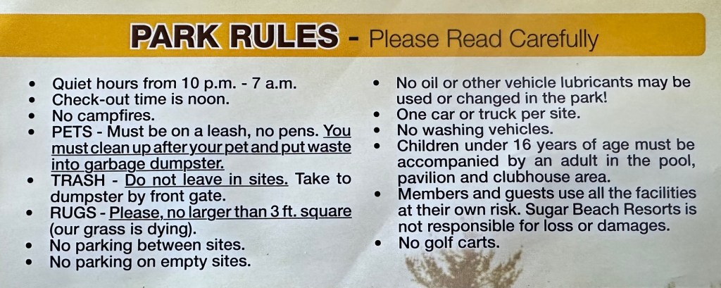 Wilderness RV Park in Robertsdale, Alabama. Picture by Happy Vegan Campers.