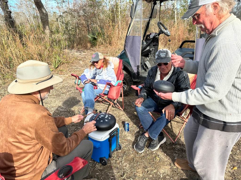 Daniel playing music with the River Rats at TLC Wolf River Resort in Pass Christian, Mississippi. Pic
