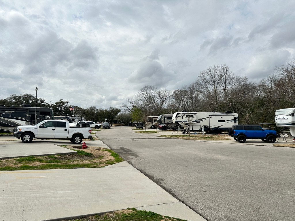 Lake Conroe RV & Camping Resort in Conroe in Willis, Texas. Picture by Happy Vegan Campers.