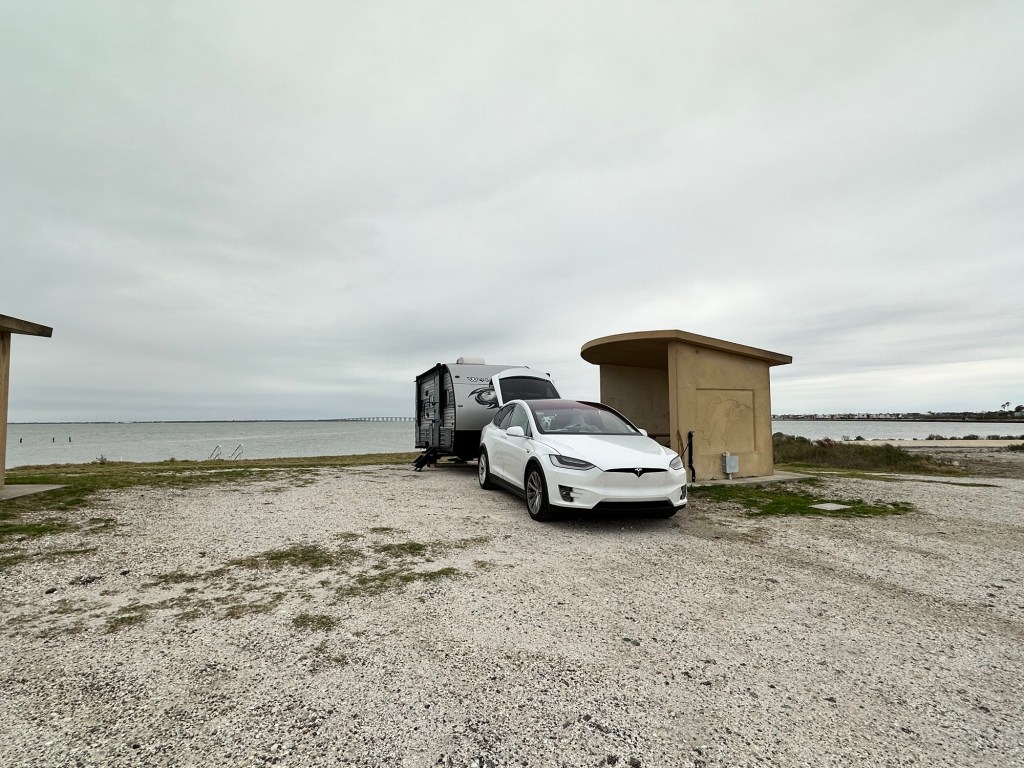 Campsite 15 at Goose Island State Park in Rockport, Texas. Picture by Happy Vegan Campers.