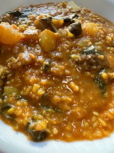 Happy Vegan Campers Indian-Style Potatoes and Lentils recipe