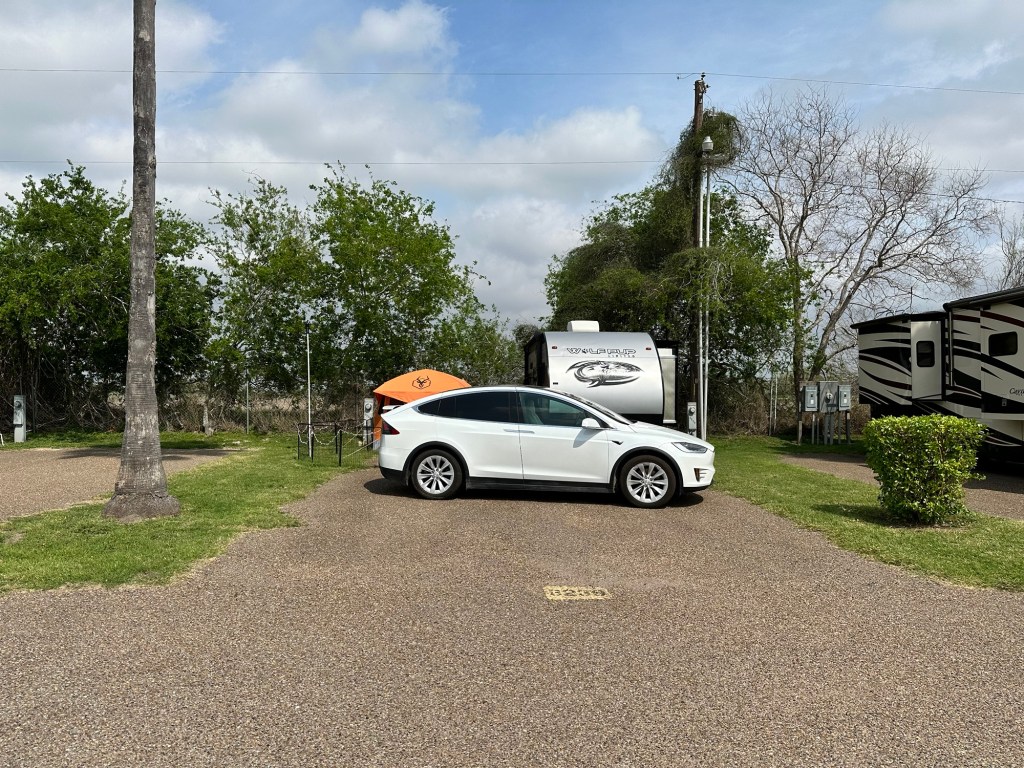 Campsite 3239 at Encore Sunshine RV Resort in Harlingen, Texas. Picture by Happy Vegan Campers.