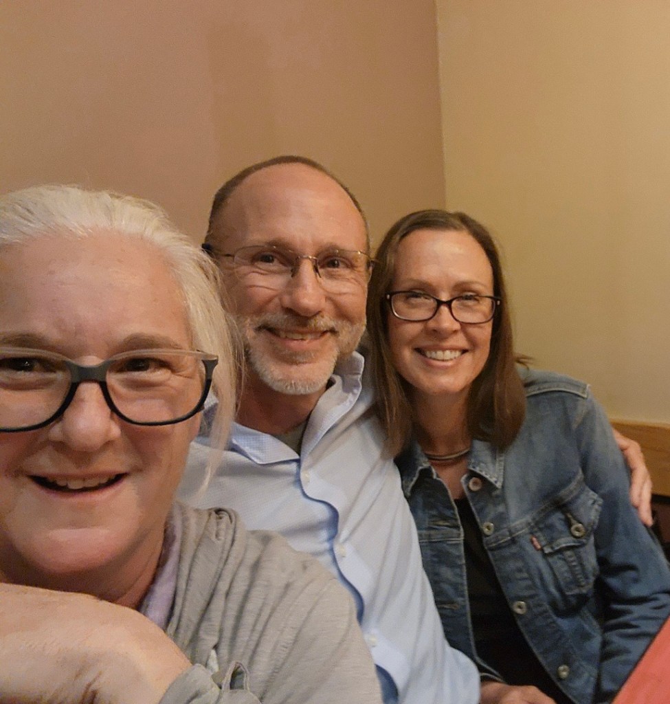 Stacy, Daniel, and Kristin in Houston, Texas. Picture for Happy Vegan Campers by Stacy.