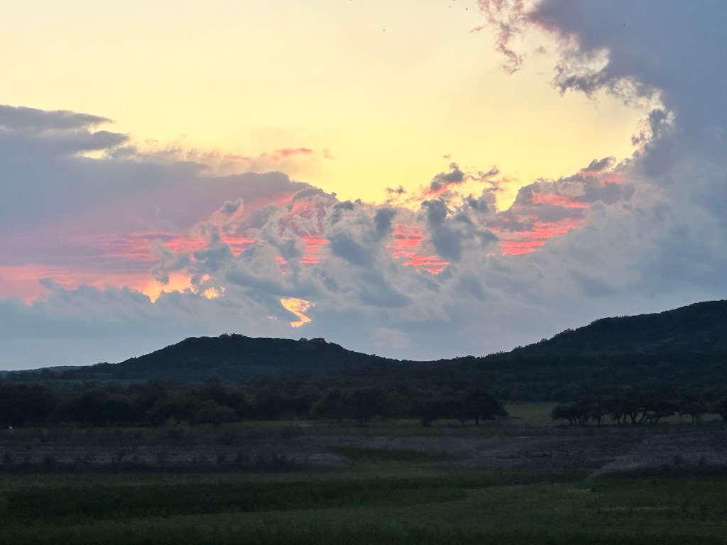 Happy Vegan Campers storm over Lake Medina in Lakehills Texas