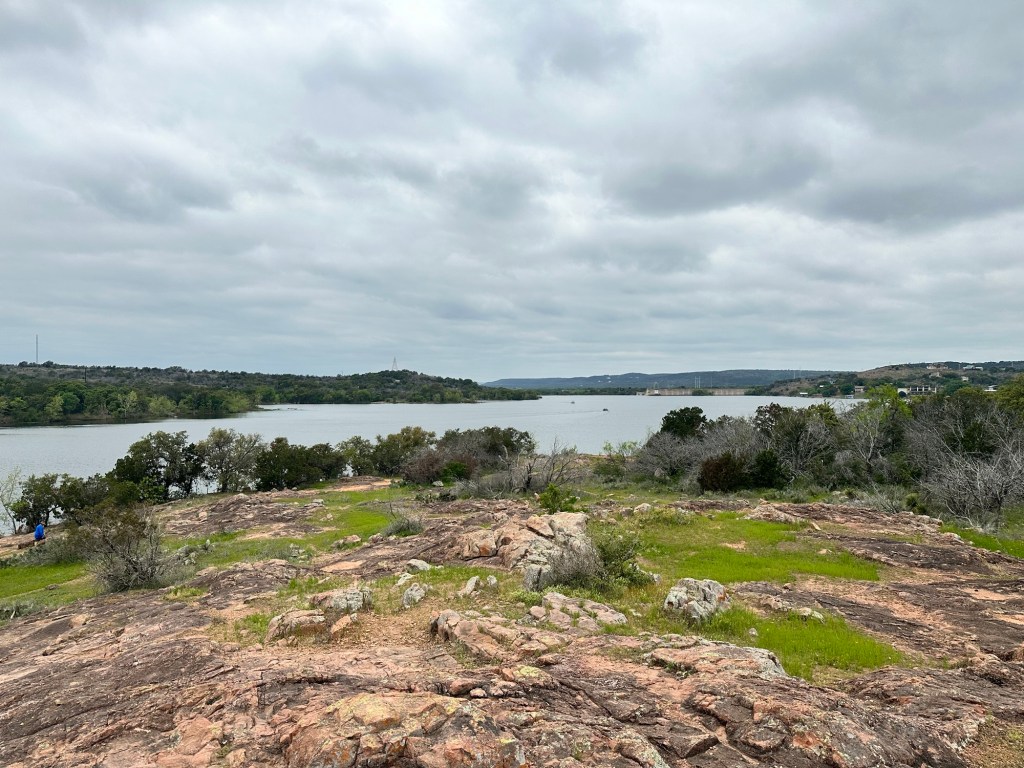 Happy Vegan Campers at Inks Lake State Park in Burnet Texas