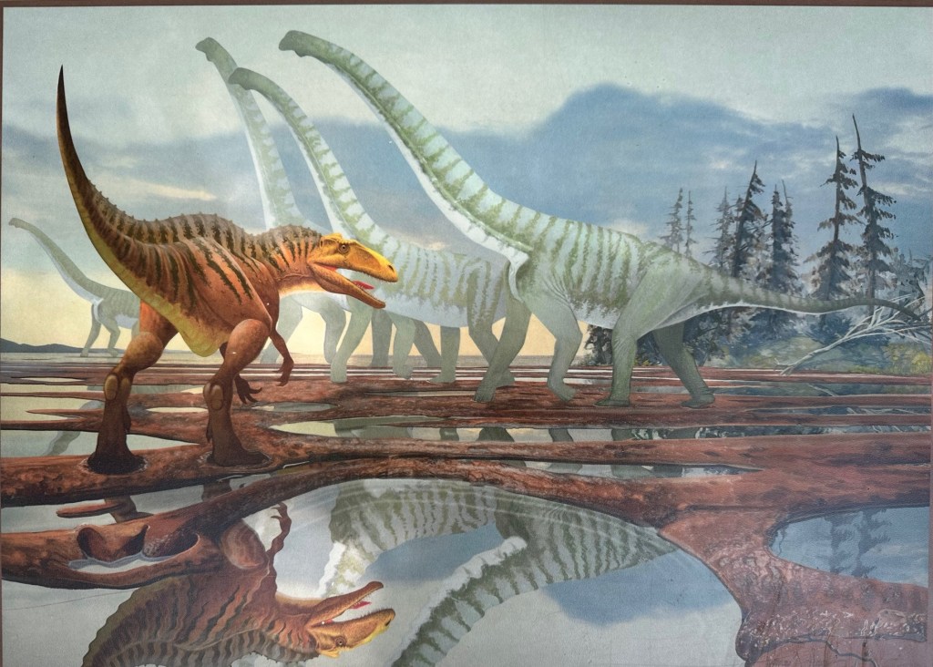 Happy Vegan Campers at Dinosaur Valley State Park in Glen Rose Texas picture of dinosaurs