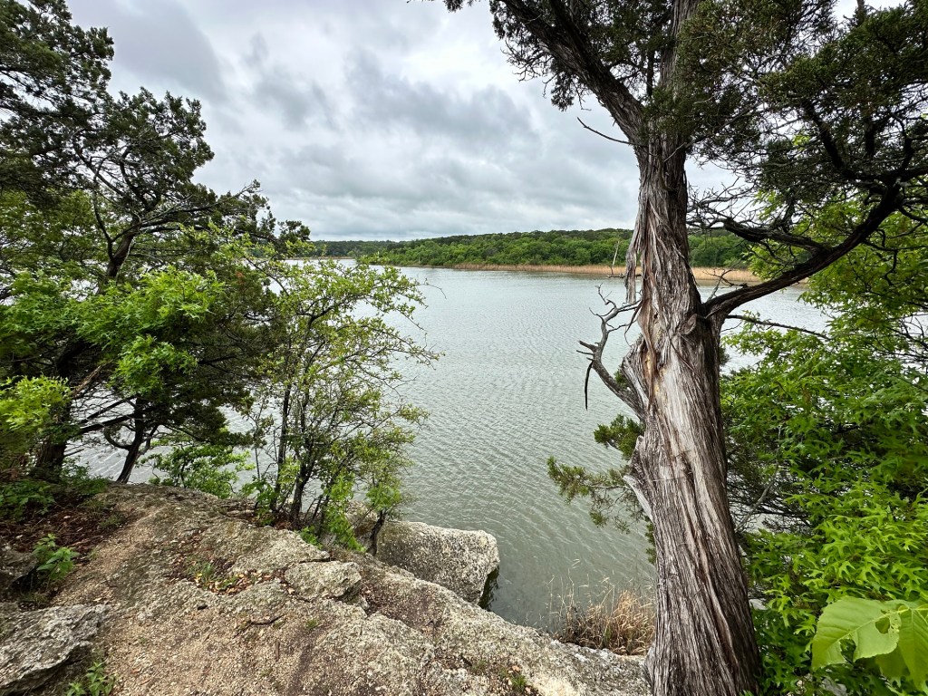 Meridian Lake at Meridian State Park in Meridian, Texas. Picture by Happy Vegan Campers.