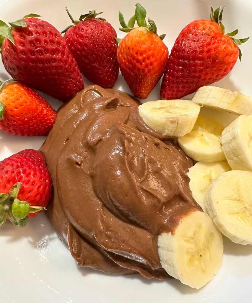 Happy Vegan Campers chocolate pudding chocolate dip