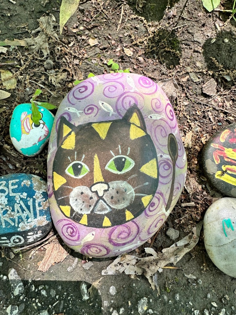 Happy Vegan Campers Parr Park Rock Art Trail in Grapevine Texas