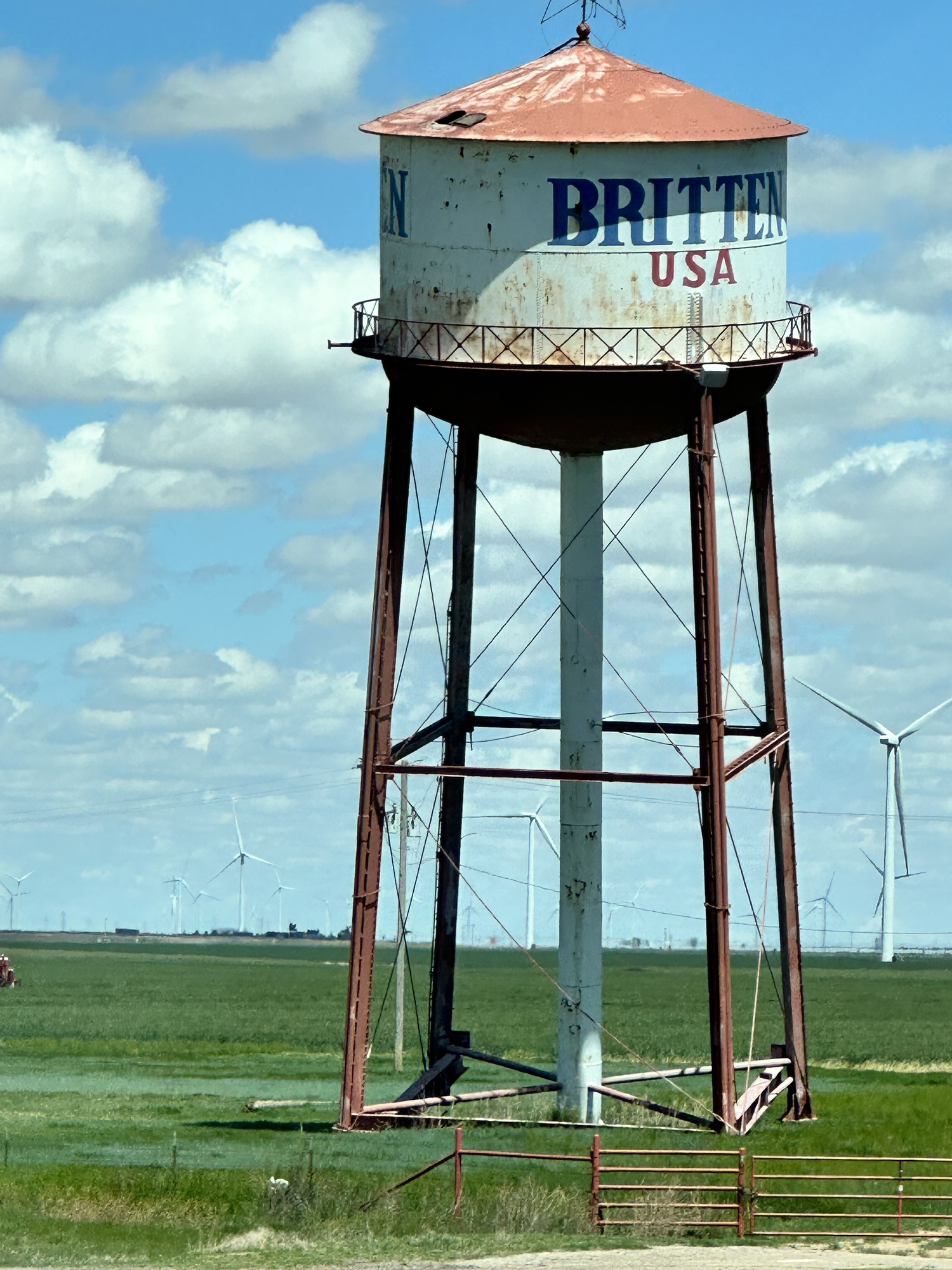 Happy Vegan Campers Leaning Tower of Texas in Groom Texas