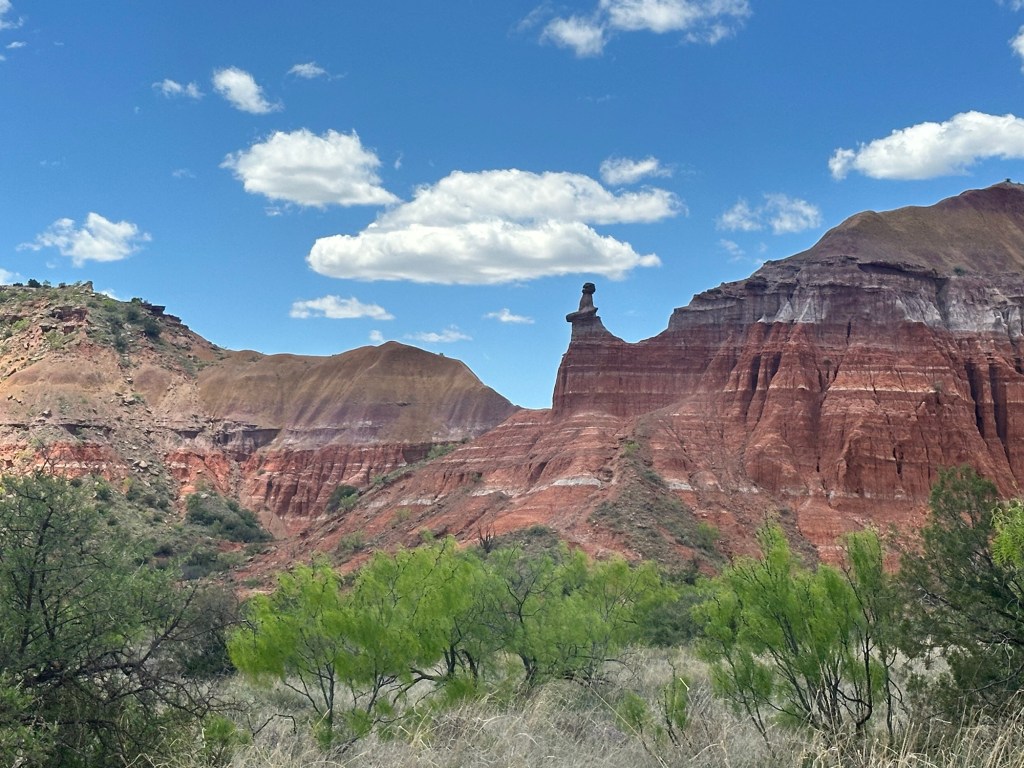 Happy Vegan Campers at Palo Duro Canyon State Park in Canyon Texas