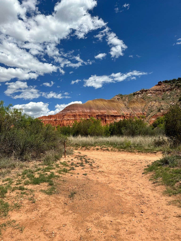 Happy Vegan Campers at Palo Duro Canyon State Park in Canyon Texas