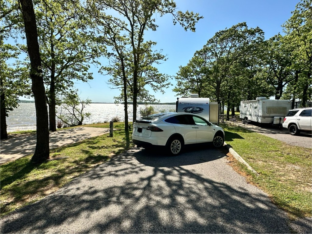 Happy Vegan Campers Lake Thunderbird State Park in Norman Oklahoma campsite 9