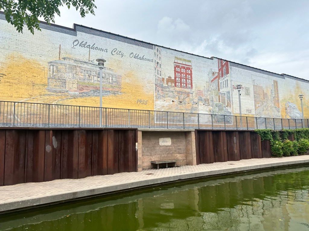 Happy Vegan Campers at Bricktown Riverwalk in Oklahoma City Oklahoma
