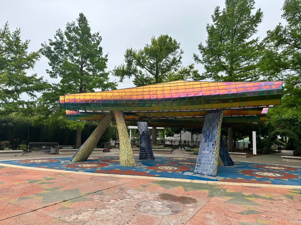 Happy Vegan Campers Myriad Botanical Garden in Oklahoma City Oklahoma