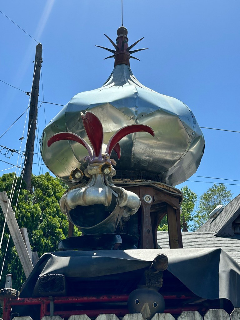 Happy Vegan Campers steampunk art at The Village in Wichita Kansas