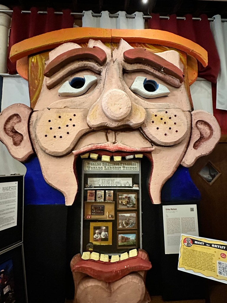 Happy Vegan Campers at world’s largest collection of the world’s smallest versions of the world’s largest things in Lucas Kansas