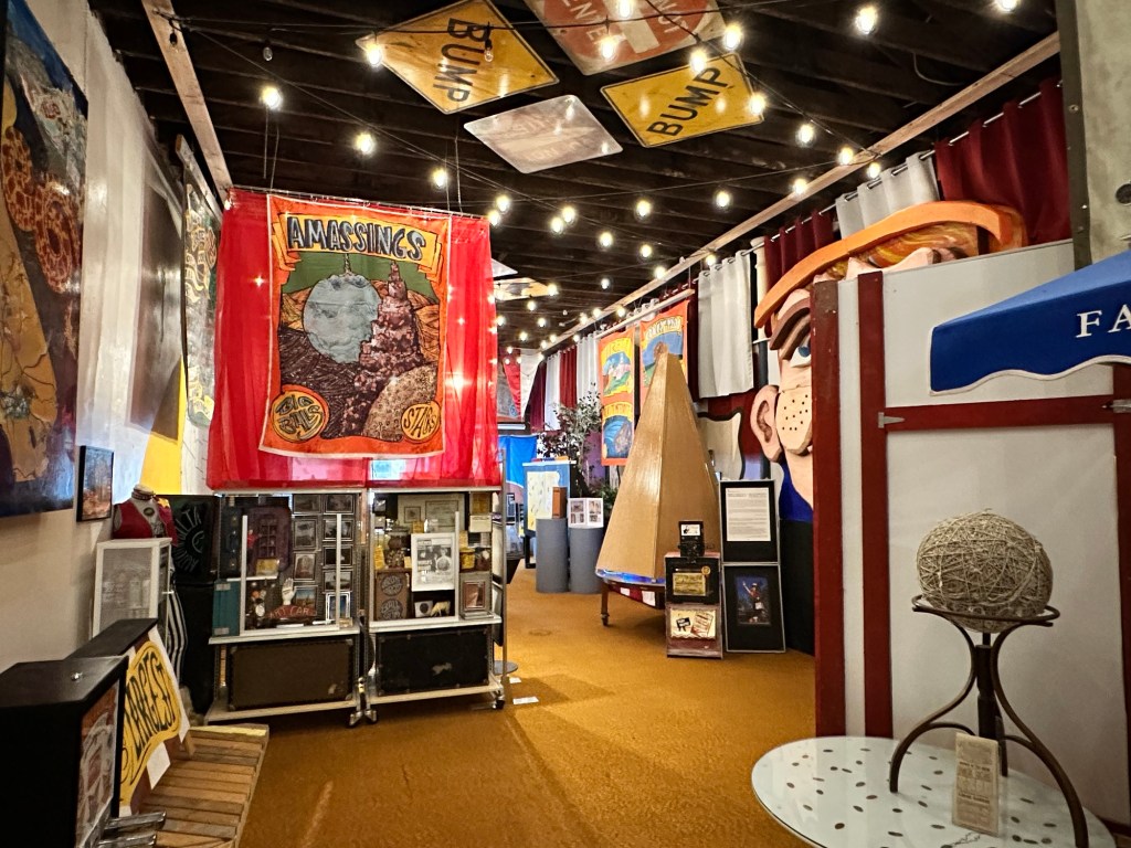 Happy Vegan Campers at world’s largest collection of the world’s smallest versions of the world’s largest things in Lucas Kansas