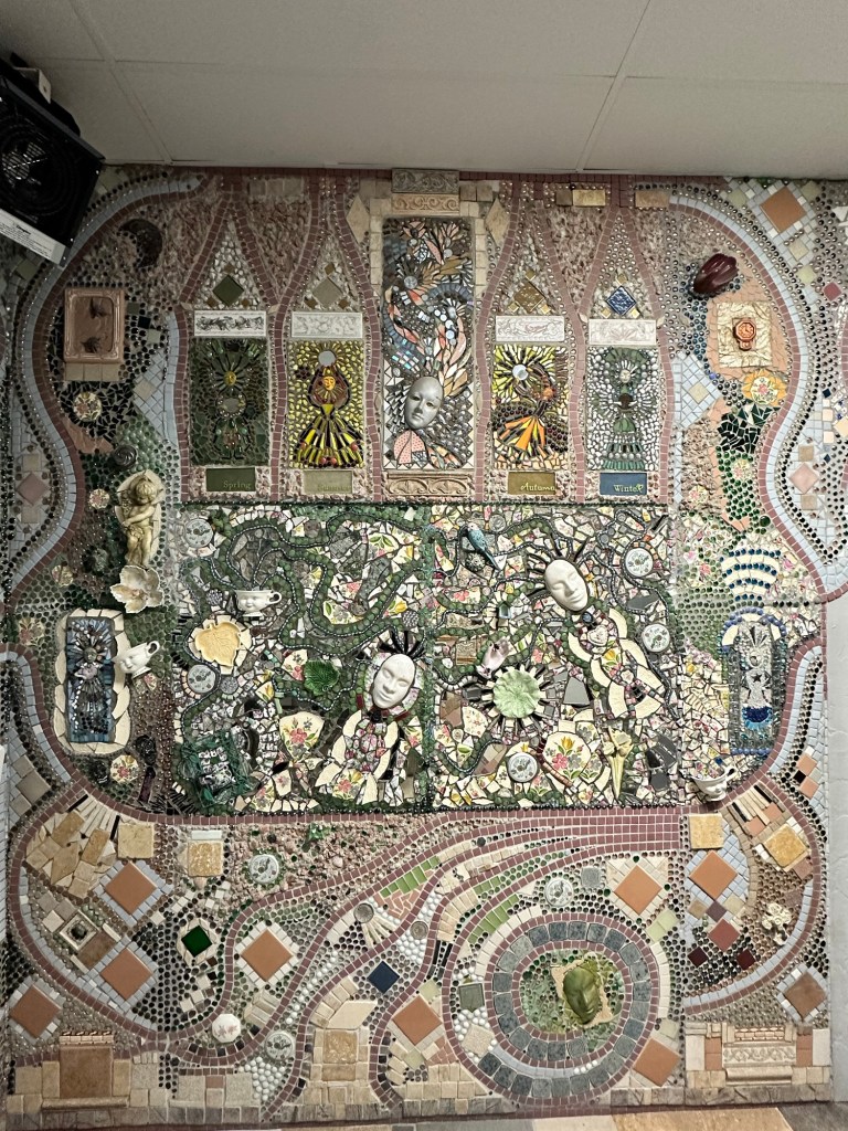 Happy Vegan Campers giant toilet restroom in Lucas Kansas