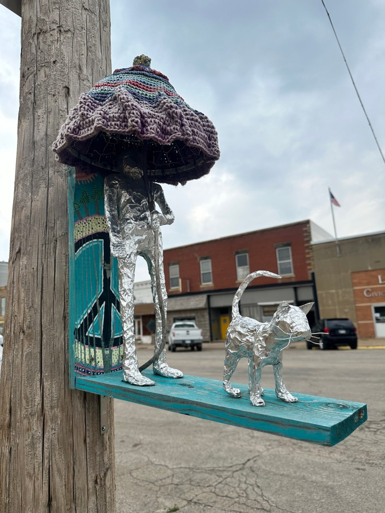 Happy Vegan Campers art in Lucas Kansas