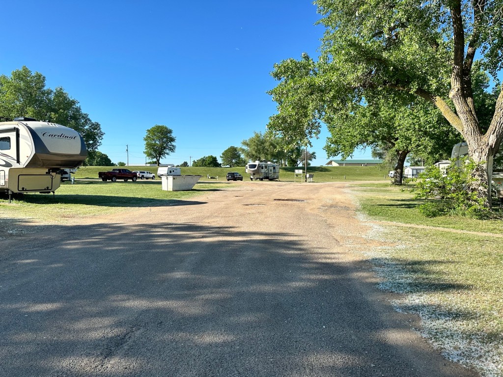 Happy Vegan Campers Fairway RV Park in Ellsworth Kansas