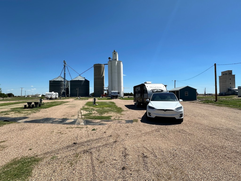 Happy Vegan Campers Double D RV Park in Park Kansas campsite 6