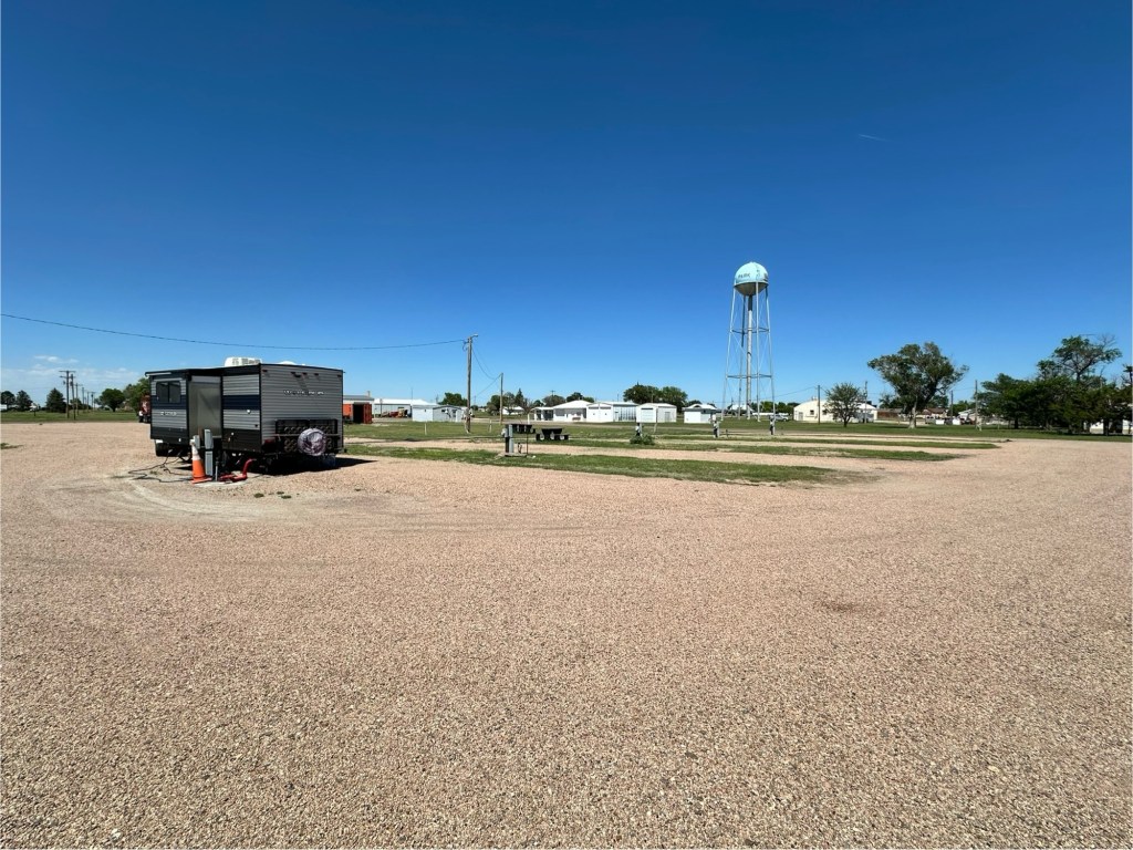 Happy Vegan Campers Double D RV Park in Park Kansas campsite 6
