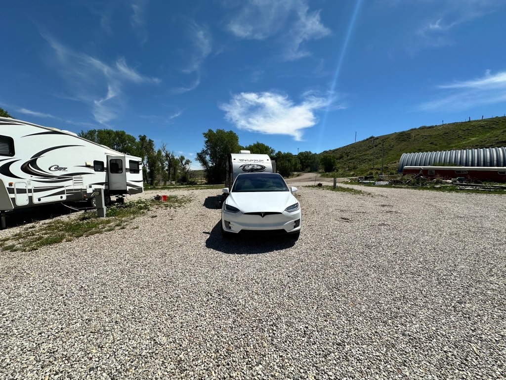 Happy Vegan Campers Elk Mountain RV Park in Elk Mountain Wyoming campsite 6