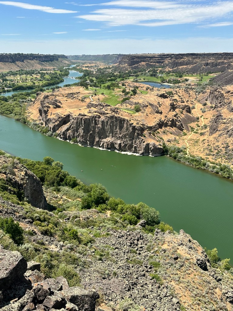 Happy Vegan Campers Snake River in Twin Falls Idaho