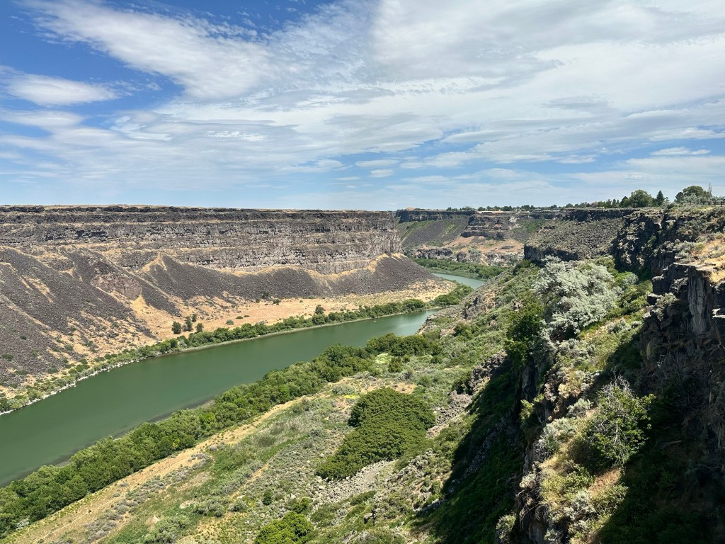 Happy Vegan Campers Snake River in Twin Falls Idaho