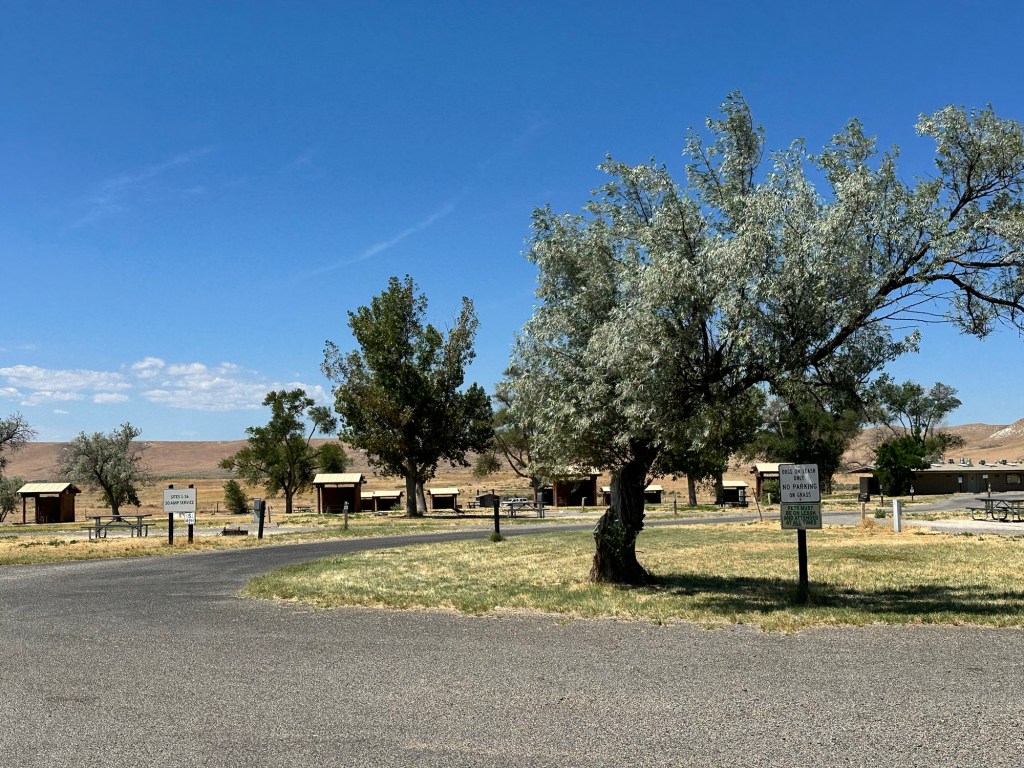Campsites 1-32 at Bruneau Dunes State Park in Bruneau, Idaho by Happy Vegan Campers