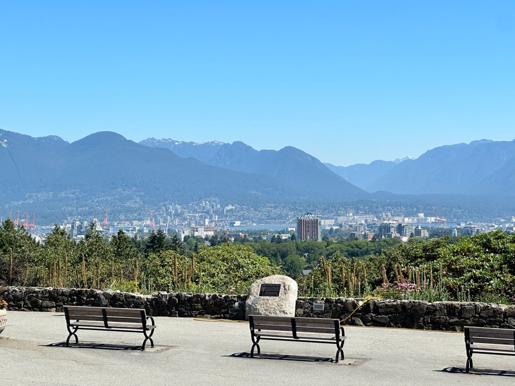 View from Queen Elizabeth Park in Vancouver BC by Happy Vegan Campers