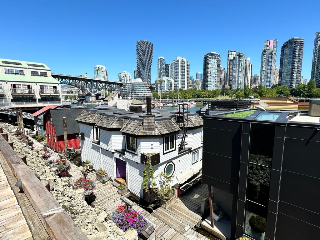 Houseboats at Granville Island in Vancouver BC by Happy Vegan Campers