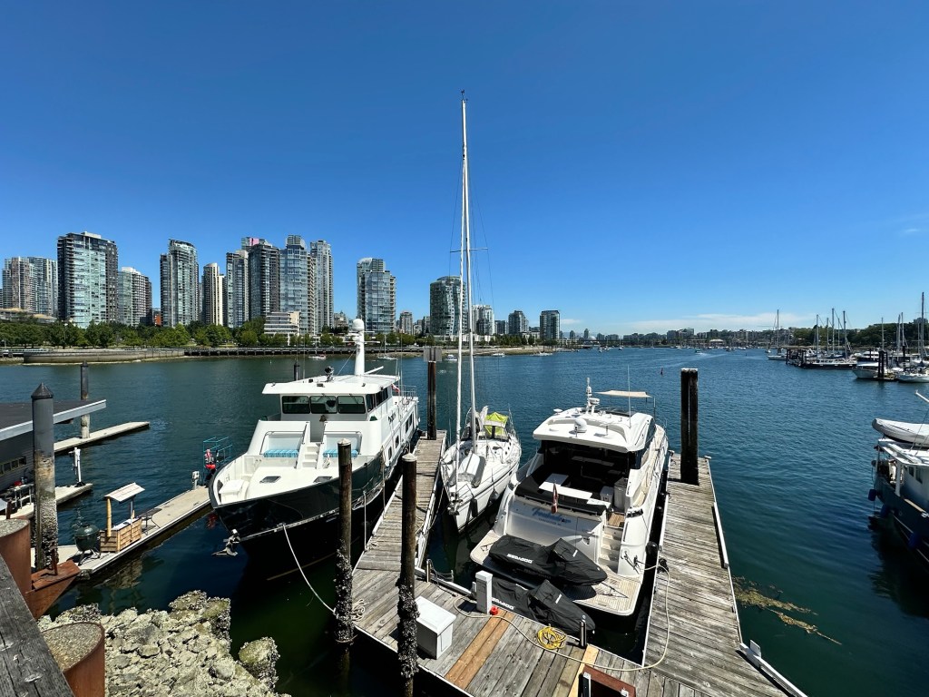 Marina at Granville Island in Vancouver BC by Happy Vegan Campers
