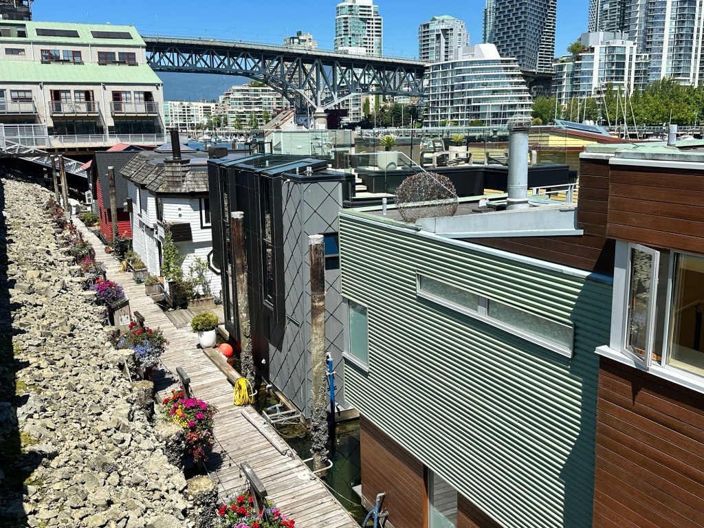 Houseboats at Granville Island in Vancouver BC by Happy Vegan Campers