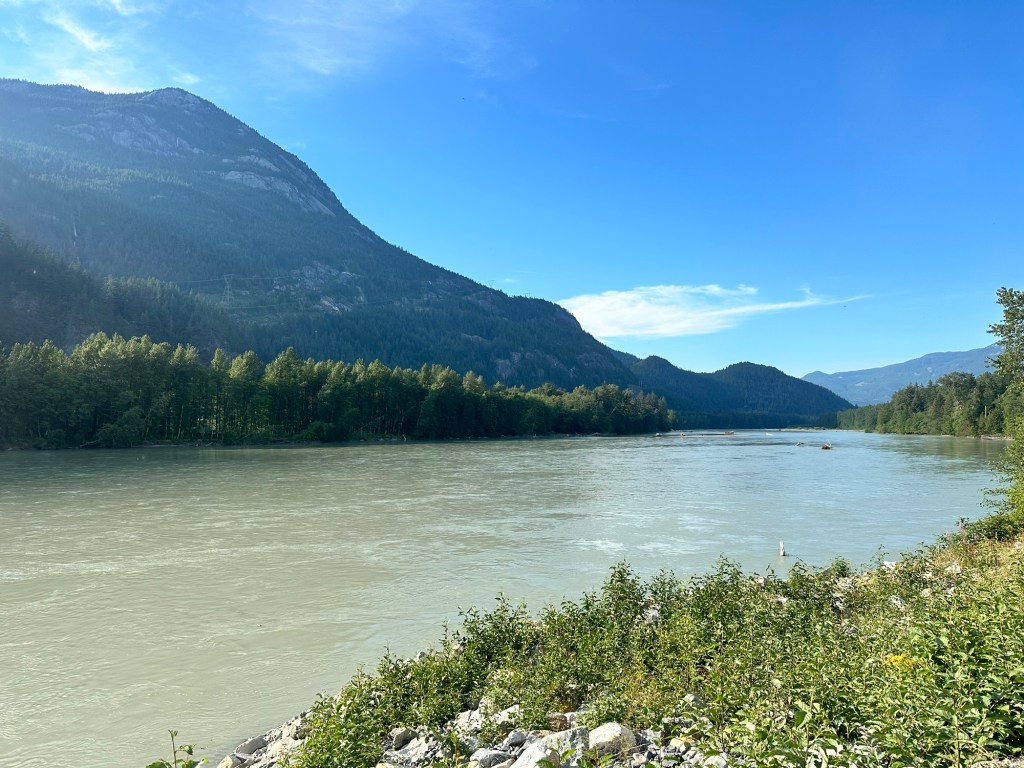 View at Squmish Spit & Estuary in Squmish BC by Happy Vegan Campers