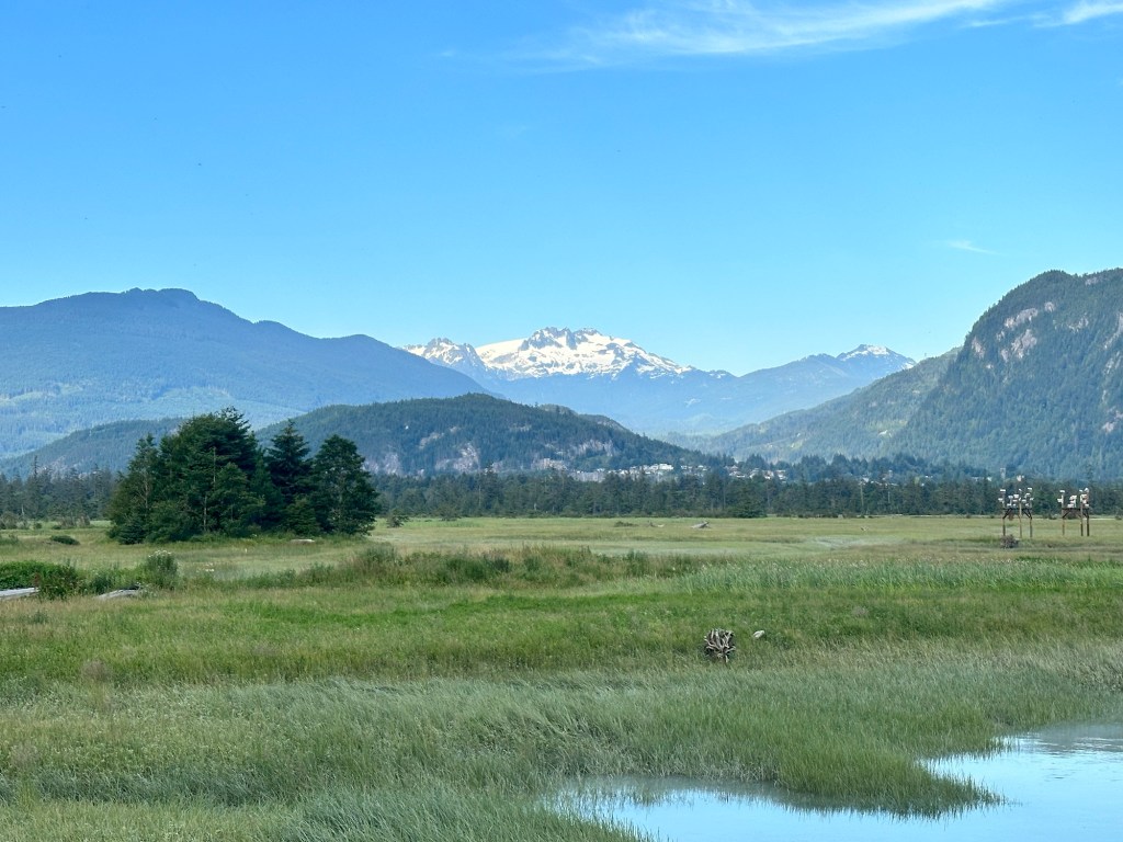 View at Squmish Spit & Estuary in Squmish BC by Happy Vegan Campers
