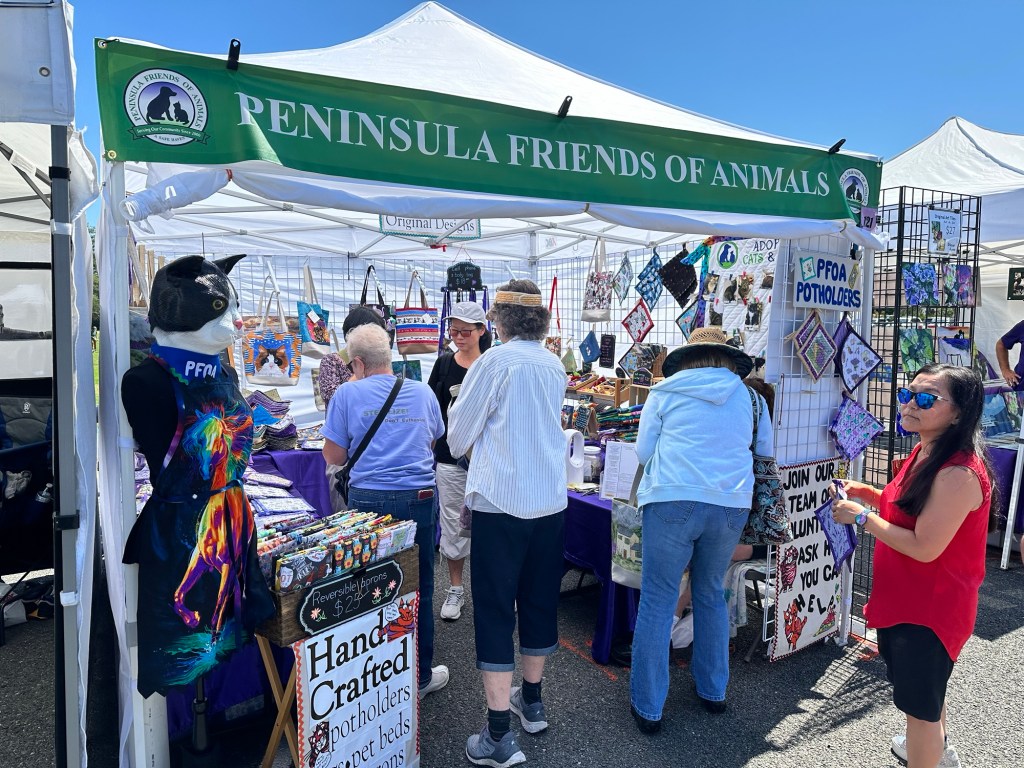 Peninsula Friends of Animals fundraiser at the Lavender Festival in Sequim, Washington by Happy Vegan Campers