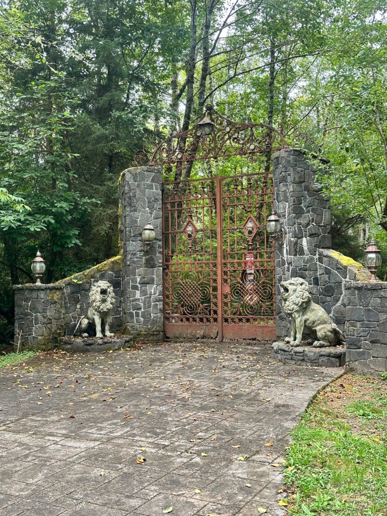 Ornate residential gate in Washington by Happy Vegan Campers