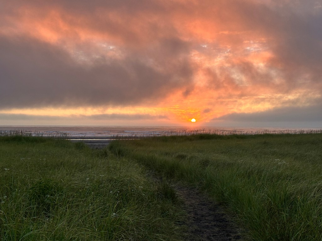 Sunset in Seaview, Washington by Happy Vegan Campers