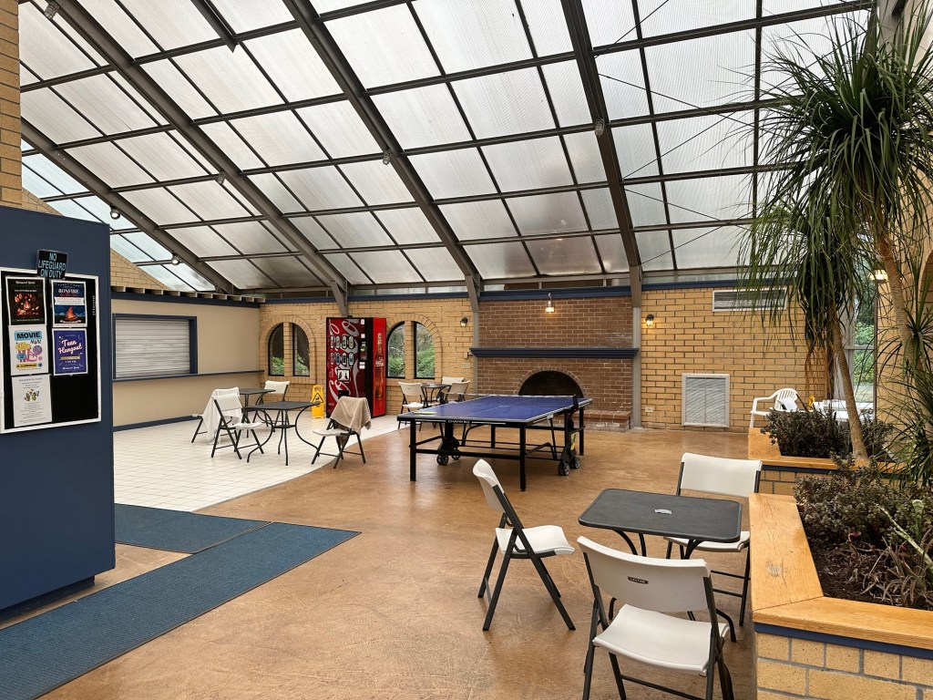 Game room at Thousand Trails Seaside in Seaside, Oregon. Picture by Happy Vegan Campers.