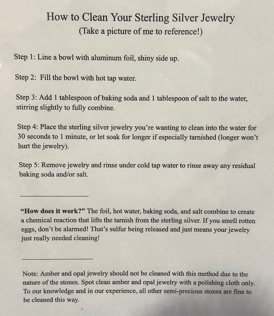 How to clean sterling silver jewelry by Happy Vegan Campers