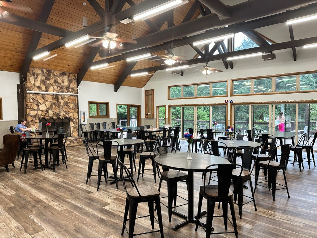 Activity Center at Thousand Trails South Jetty campground in Florence, Oregon. Picture by Happy Vegan Campers.