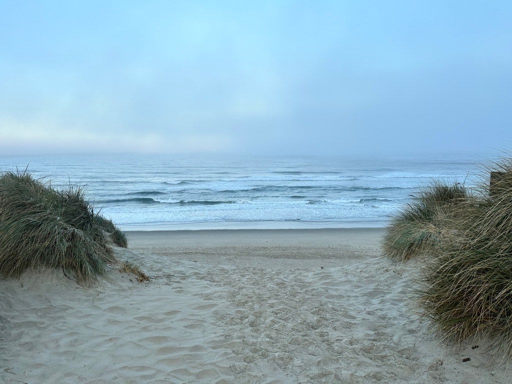 South Jetty beach in Florence, Oregon by Happy Vegan Campers