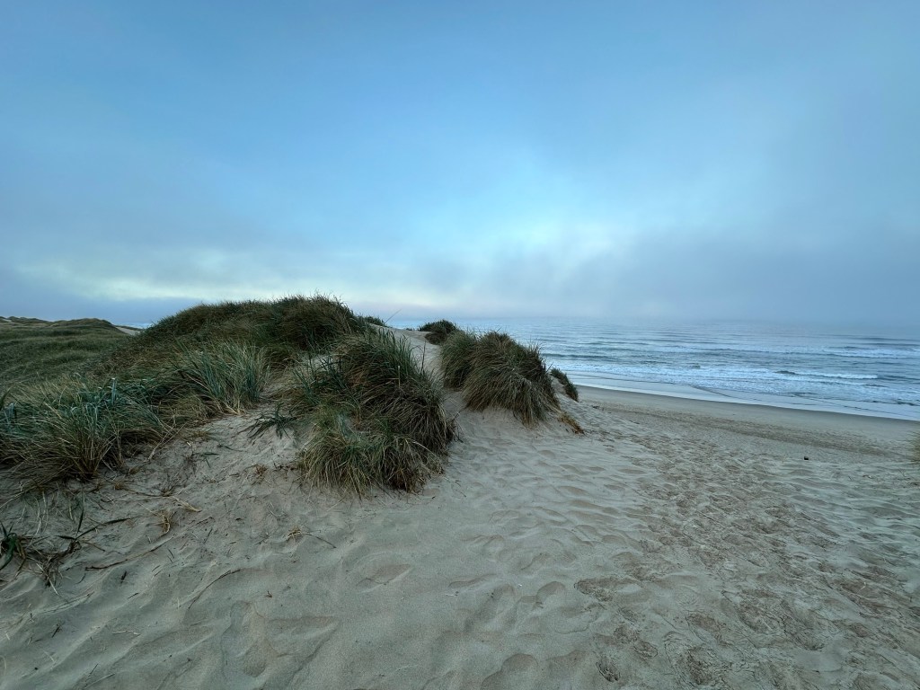 South Jetty beach in Florence, Oregon by Happy Vegan Campers