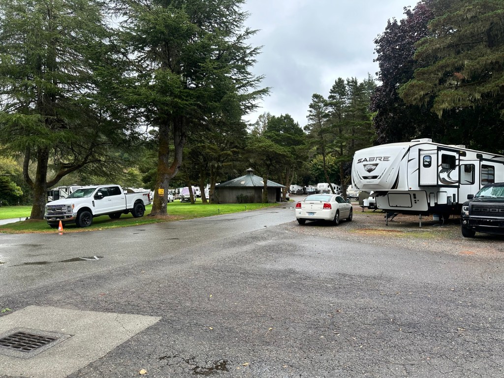 Indian Creek Campground in Gold Beach, Oregon. Picture by Happy Vegan Campers.